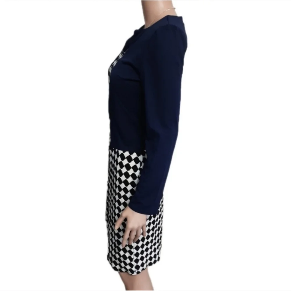 Houndstooth Formal Dress With Jacket - Picture 8 of 15